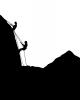 Rock Climbers Silhouette, logo, shape, UFIV01P04_07M