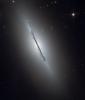 Disk Galaxy NGC 5866, Edge On view, Hubble