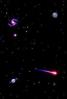 starfield, Star Field, Saturn, Comet, spiral Galaxy, UNSV01P14_06
