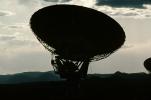 Radio Dish Antenna and Mountains at VLA, UORV01P09_10