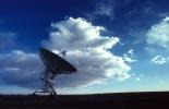 Radio Dish Antenna with Clouds, VLA, UORV01P09_15