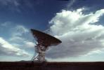 Radio Dish Antenna and Clouds, VLA, UORV01P09_18