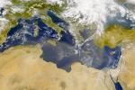 Dust Blankets the Mediterranean Sea, Africa, Europe, Italy, Libya, Greece, Corsica, Sicily, Sahara Desert