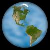 North America, South America, the Americas, artistic Earth globe, land masses, UPED01_014