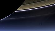 Arrow points to our Earth as seen from Saturn, UPED01_015