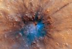 New impact crater on the surface of Mars with blue like ejecta April 2019, UPMD01_020C