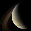 Shadows of Saturn's rings on the planet surface