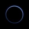 Blue Skies and Water Ice on Pluto