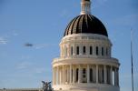 Last flight of the Space Shuttle over the State Capitol Dome, State Capitol building, Sacramento, USRD01_007
