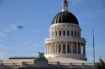 Last flight of the Space Shuttle over the State Capitol, State Capitol building, Sacramento, USRD01_008