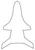 Boeing X-37B outline, line drawing, shape, USRD01_027O