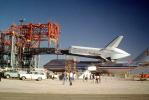 Mate-Demate Devices, Shuttle Carrier Aircraft (SCA), Space Shuttle Ferry, NASA, Boeing 747-100, USRV01P01_02
