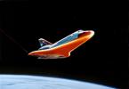 Space Shuttle Reentry, Glowing Red Hot, Entering Earths Atmosphere, Heat, friction, USRV01P02_17