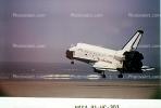 Space Shuttle, landing, Dry Lake Bed, Edwards Air Force Base, USRV01P03_02