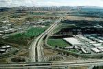 Cloverleaf Interchange, overpass, underpass, freeway, highway, Interstate Highway I-680, I-580, 1 October 1983, VARV01P04_02