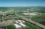 Cloverleaf Interchange, overpass, underpass, freeway, highway, Interstate Highway I-680, I-580, Four-way Interchange, San Ramon, VARV01P07_06