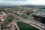 Parclo Interchange, overpass, underpass, intersection, freeway, highway, symmetry, exit, Four-way Interchange, Interstate Highway I-580, VARV01P13_02