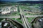 Cloverleaf Interchange, overpass, underpass, intersection, freeway, highway, symmetry, exit, Four-way Interchange, Interstate Highway I-580, I-680, VARV01P13_17
