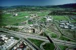Parclo Interchange, overpass, underpass, intersection, freeway, highway, symmetry, exit, Four-way Interchange, Interstate Highway I-580, VARV01P13_18
