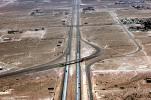 Semi-directional-T interchange, Interstate Highway I-15, Las Vegas, VARV01P15_07