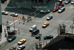 Cars, Taxi Cabs, crosswalk, intersection, Michigan Avenue, Chicago