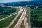 Highway 121, freeway, cars, Level-A traffic, offramp, onramp, curve, VARV02P14_01.0562