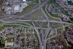 Hybrid Half Cloverleaf Interchange, Stack, Maze, tangle, overpass, underpass, freeway, highway, ribbon