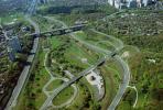 Highway Interchange, Maze, tangle, overpass, underpass, intersection, freeway, exit, entrance, entry, onramp, offramp, off ramp, on ramp, on-ramp, off-ramp, railroad track, VARV03P02_12.4247
