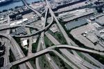 Interstate Highway I-75, I-71, Interchange, Maze, tangle, overpass, underpass, intersection, freeway, highway, exit, entrance, entry, Cincinnati, urban, VARV03P04_02