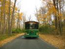 Niagara Falls State Park Trolley, head-on, autumn, VBSD01_021