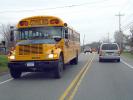 School Bus on the country highway, road, rural, Oswego, New York, VBSD01_026