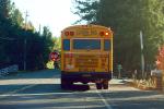 School Bus, Bloomfield Road, Sonoma County, California, VBSD01_082