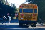 School Bus, Bloomfield Road, Sonoma County, California, VBSD01_086