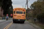 School Bus, Bloomfield Road, Sonoma County, California, VBSD01_089