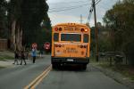 School Bus, Bloomfield Road, Sonoma County, California, VBSD01_091