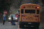 School Bus, Bloomfield Road, Sonoma County, California, VBSD01_094