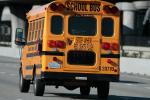 School Bus, Highway 101, San Bruno, San Mateo County, California, VBSD01_098