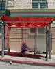 MUNI Bus Stop, The Tenderloin District, San Francisco, VBSD01_157