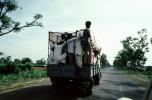Overloaded Truck, people, street, highway, Bayad Taluka, Gujarat, VBSV02P02_10