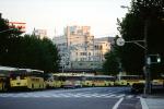 HATO buses, crosswalk, buildings, street, road, Tokyo, VBSV02P04_09