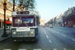 Champs Elysee, bus, head-on, Car, Vehicle, Automobile, 1978, 1970s, VBSV02P12_02