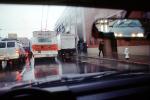 Rain, street, mirror, electrified Trolleybus, VBSV02P13_13