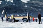Columbia Ice Glacier, Icefields, Tour, off-road locomotion, snow coach, Banff National Park, Alberta, Canada, 1983, 1980s, VBSV04P08_17