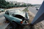 Car Accident, Auto, Automobile, Pole, Jerusalem, VCAV01P07_11