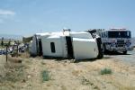 car and truck accident, Interstate Highway I-5 near Grapevine, California, VCAV03P02_09