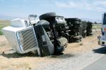 car and truck accident, Interstate Highway I-5 near Grapevine, California, VCAV03P02_10