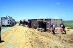 CHP, car and truck accident, Interstate Highway I-5 near Grapevine, California, VCAV03P03_03