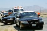 CHP, car and truck accident, Interstate Highway I-5 near Grapevine, California