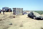 car and truck accident, Interstate Highway I-5 near Grapevine, California, VCAV03P03_12