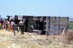 car and truck accident, Interstate Highway I-5 near Grapevine, California, VCAV03P03_16